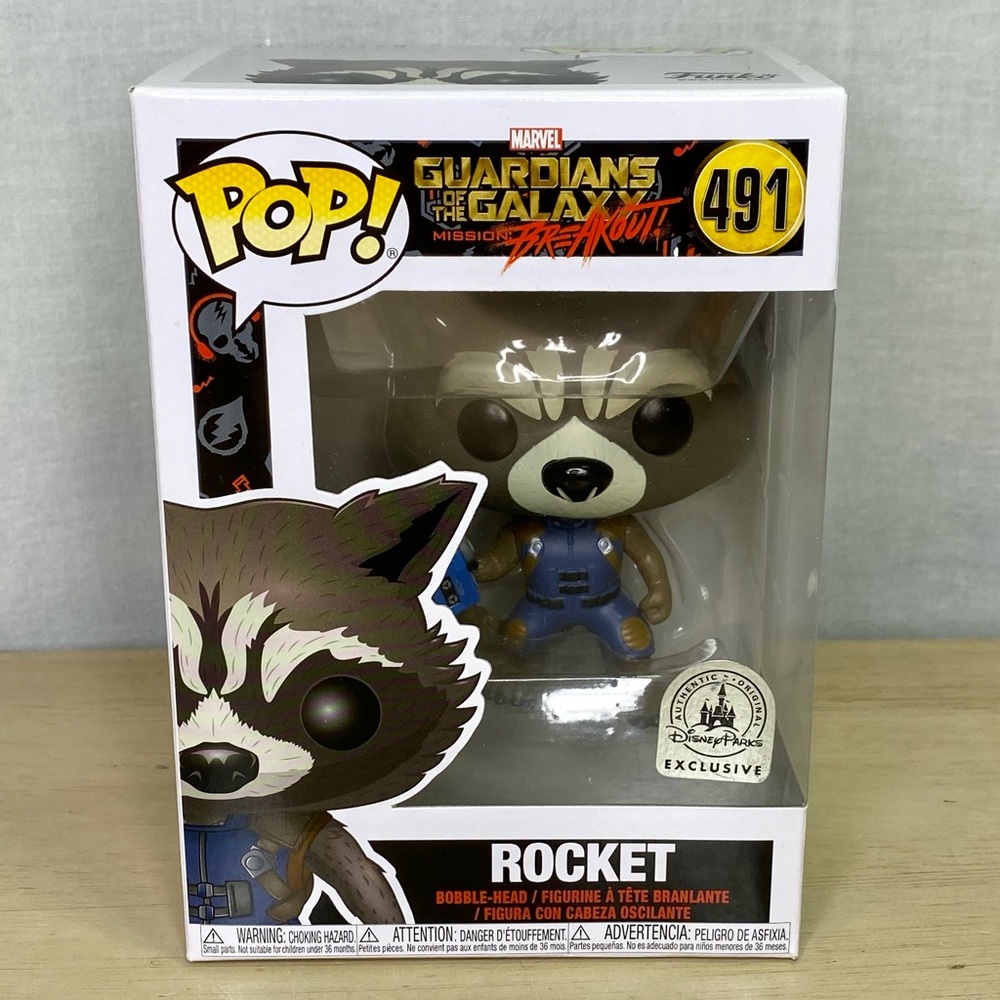 Funko Pop Marvel Guardians of the Galaxy Rocket 491 Disney Exclusive